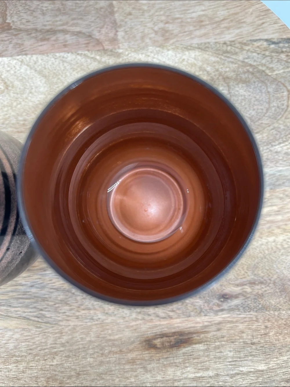 Callisto Black and Copper Metallic Stripe Stemless Tumblers - Set of 2